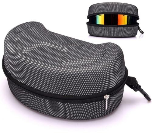 Dinntty Skibrillen-Etui Hart-Eva-Sportbrillen-Aufbewahrungsbox tragbare Snowboard-Skibrillen-Schutz-Tragetasche