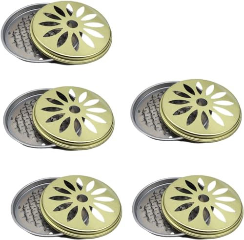 HJYDGJ 5 Pièces Support de Bobine Anti-Moustique Support Bobine Moustique Supports en Spirale de moustiques en Acier Inoxydable Porte Spirale Anti Moustique en Métal pour Maison