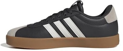 adidas VL Court 3.0 Shoes, Zapatillas Mujer, Carbon Core White Alumina, 37 1/3 EU
