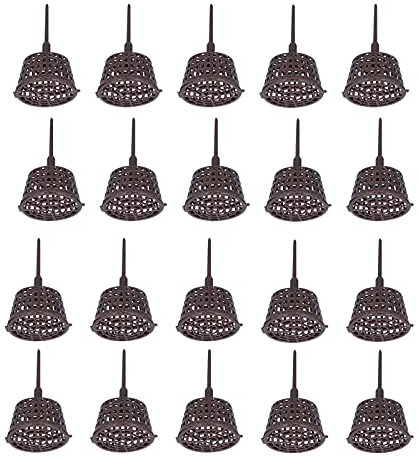 SYH&AQYE 20 Stück Gartendünger Netzkörbe, Tragbare Kunststoff Aquarium Kinderzimmertöpfe, Ernährung, Pflanzennahrung, Netztopf für Sukkulenten, Orchideen, Bonsai