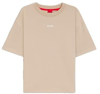 Hugo Women's Loungewear T-Shirt, 270 Light Beige, XL