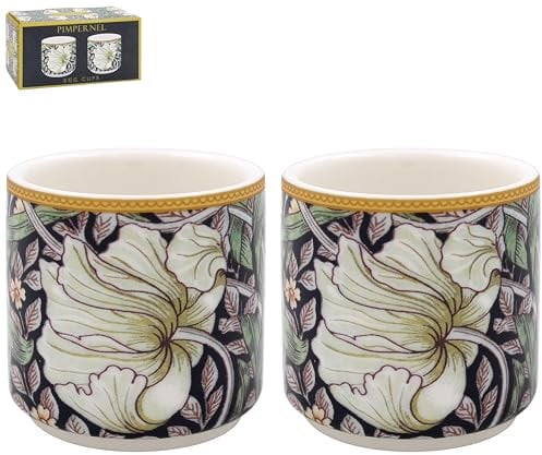 The Leonardo Collection William Morris Pimpernel Egg Cups for Kitchen & Home | Ideal Eggs Cup for Egg Holder Storage | Durable Egg Holder for Everyday Use | Stylish Kitchen Accessory As Egg Cup
