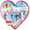 Heart-Shaped Budapest Hungary Refrigerator Magnet Travel Souvenir Fridge 3D Decoration Magnetic Sticker Craft