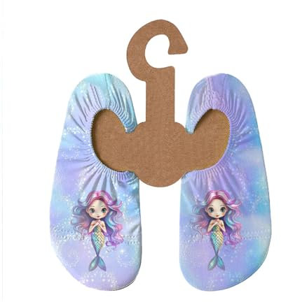 Slipstop Kinder Strandschuhe Anti Rutsch Sport Schuhe Schwimmschuhe Badeschuhe Urlaub Yoga für Mädchen Seamaid Sonnenschutzfaktor 50+, Gr. 27-29