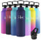 Motswedi Borraccia Termica, 500ml senza BPA, Borraccia con Cannuccia, Acciaio Inox, Borraccia Bambini, a Prova di Perdite, Borraccia Termica Bambini, Borraccia per Scuola, Palestra, Sport, Blu Scuro