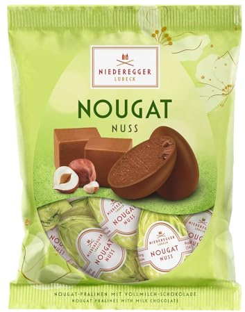 Niederegger | Nougat Eier | 1x 87g | Nuss-Nougat-Eier, umhüllt von Vollmilch-Schokolade | Osterpräsent | Ostereier