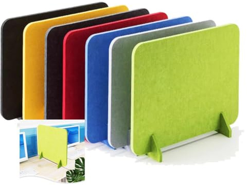 GLMGBP Akustischer Schreibtisch-Trennwand, Lärmschutz und Sichtschutz, ideal für Homeoffice, Bibliotheken und Klassenzimmer (Weiß, 40 x 50 cm)