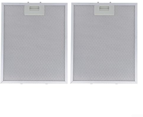 2 filtros de campana extractora de aluminio, extractor de malla de campana de cocina, filtros de ventilación de cocina, 5 capas de filtración de grasa aluminizada, trampa de grasa de 32,5 x 34 x 0,9