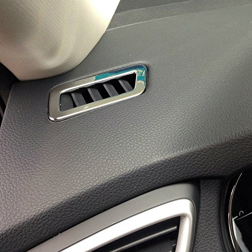 para Qashqai J11 2014-2020 Cromado Consola de Instrumentos Rejillas de Ventilación Decorativo de Plástico ABS Interior del Automóvil 2 Piezas