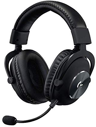 Logitech G PRO X Gaming Headset (2nd Generation) with Blue VO!CE, DTS Headphone:X 7.1 and 50 mm PRO-G Drivers (for PC, PS4, Switch, Xbox One, VR) - Black (Renewed)