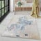 Carpettex Kinderteppich Einhorn-Design Gelb 160 x 230 cm - Kurzflor Teppich Kinderzimmer für Mädchen und Jungen Pflegeleicht Weicher Flor - Spielteppich Babyteppich Gaming Teppich Babyzimmer