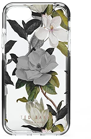 Ted Baker OPAL Anti Shock Case for iPhone SE (2022/2020) 2nd Generation, iPhone 8 and iPhone 7, 4.7-Inch - Clear Back