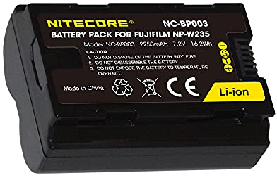 Nitecore NP-W235 Kamera Akku, Alternative zu Fujifilm NP-W235