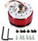 Adattatore per mozzo volante, kit adattatore per mozzo volante a sgancio rapido universale a 6 fori con bullone a sfera, adatto alla maggior parte dei volanti e kit aftermarket (rosso)