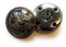 Metallknöpfe mit Wappen Knöpfe 25mm Black Metall shank button Knopf DIY basteln nähen schneidern 10 Stück