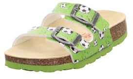 Superfit Jungen Fussbettpantoffel Pantoffeln, Grün Mehrfarbig 7520, 28 EU