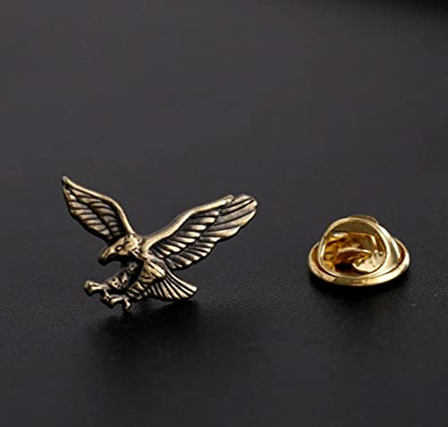 Lucky angel 1 pièces Costume Tenue de soirée Petit Aigle métal Accessoire Broche Hommes Broche