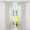 SCHOAL Transparente Gardine Schal mit Schlaufen Modern Vorhang Ausbrenner Ranken Muster 1 Stück BxH 140x245cm Sand