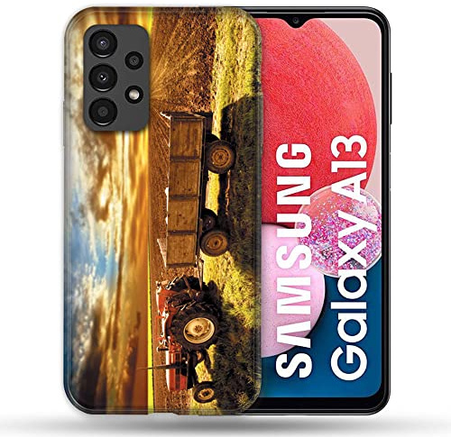 Cokitec Schutzhülle für Samsung Galaxy A13, Motiv Traktor, Mehrfarbig