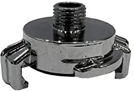 SpiceFlow Schnellkupplung | 1/4 (Zoll) Aussengewinde | Massive Ausführung in Chrom/Messing | System GEKA