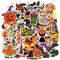 KOMBIUDA 50 Blatt Halloween Horror Aufkleber Satz Für Scrapbooking Dekoration Kühlschrankaufkleber