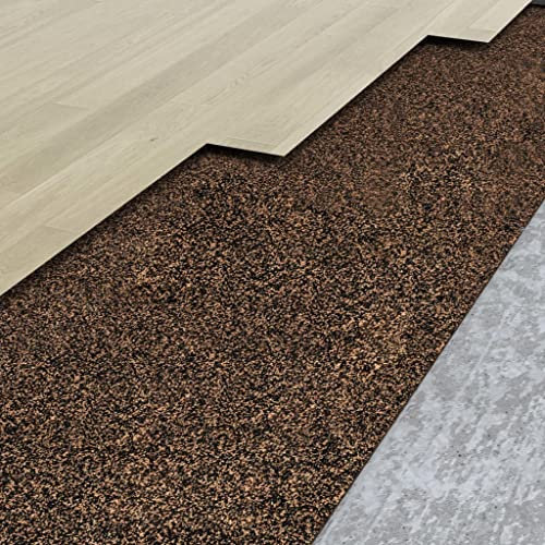INLIFE 153149 Rouleau de liège en caoutchouc 100 x 500 cm 2 mm, 7,45 kg