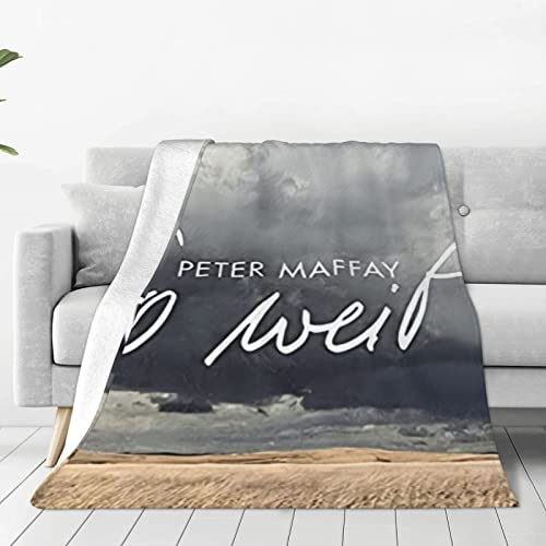 Oudrspo Peter German Maffay Ultraweiche Micro-Fleece-Decke, luxuriöse Anti-Pilling-Flanell-Schlafkomfort-Sofa-Bettwäsche und Reise-Klimaanlage-Decke