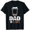 Homme Papa de 3 chats Tasse vide de café Buveur de café Amoureux T-Shirt