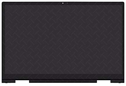 FTDLCD® 15.6 Inches FHD LED LCD Display Touch Screen Digitizer Assembly + Bezel Replacement for HP ENVY x360 Convertible HP ENVY x360 15-ee 15m-ee Pen Touch (Black Bezel)