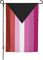 Garten Flagge Demi-Lesbische Pride-Flagge Lgbtq 30X45cm Dekorative Fahnen Perfekte Hofflagge Langlebig Parteifahne Décor Für Lawn Porch Veranda