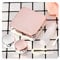 OWLKAY Lens Storage Cases， Contact Lens Cases,Mini Box Container, Colored Contact Lens Case with Mirror Women Colored Contact Lenses Box Eyes Contact Lens Container (Color : Gold) (Color : Rose Gold)
