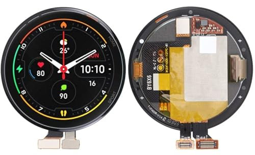 Mira Las Piezas de Repuesto Pantalla LCD y digitalizador Ensamblaje Completo para Xiaomi MI Watch XMWT06/MI Watch Color Sports XMWTCL01/MI Watt GIRVE Active XMWTCL02