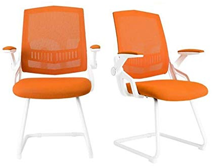 Executive-Büroschreibtischstühle mit Netzrücken, atmungsaktives Schaumstoffkissen, robuste Stahlbasis, verstellbare Armlehne, Besprechungsrückenlehne, Bürostuhl (Farbe: Weiß)