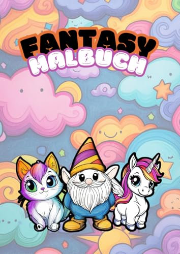 Fantasy Malbuch für Kinder: 45 Einzigartige Malvorlagen für Kinder | A4-Format | Einseitiger Druck | Fördert Kreativität und Fantasie | Stundenlange Unterhaltung und Entspannung