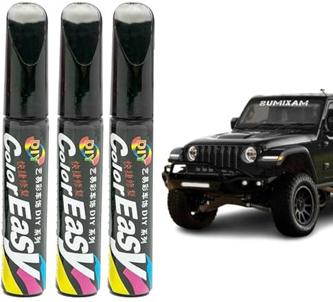 ZhongShuang 3PCS Car Touch Up Paint Pen Car Scratch Repair Pen Car Paint Touch Up Touch-Up Paints For Vehicles Car Paint Repair Pen Black Car Touch Up Paint Pen Car Scratch Repair Pen (Black