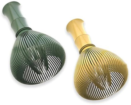 Suoumwa 2 Piezas Batidor Matcha Resina Matcha Batidor Chasen Cepillo Alimenticio para Té Verde Matcha