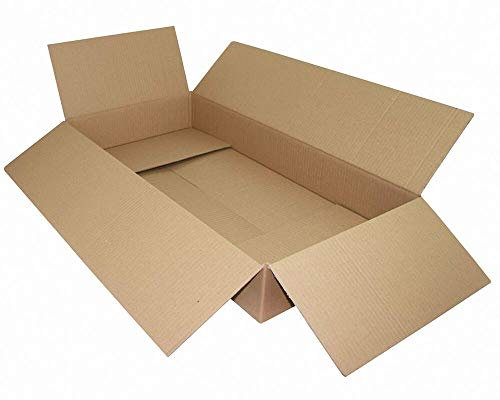 VEPATIM Faltkarton 800x400x110mm (Außenmaß) 1-wellig Dickwelle braun