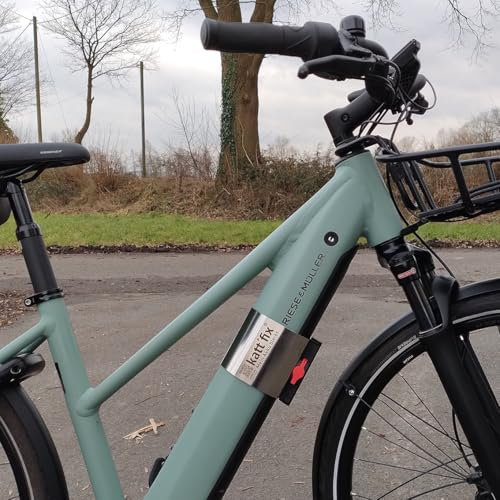 E-Bike-Akkuschloss „Kattfix“ für Riese und Müller Fahrräder, E-Bike Akku-Diebstahlsicherung (Roadster (Trapezrahmen), universell)