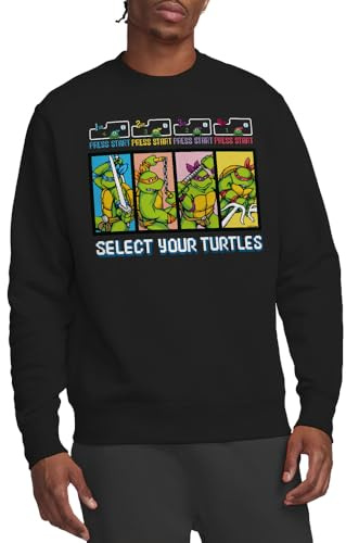 TEENAGE MUTANT NINJA Unisex Tmnt Select Your Turtles Crew Sweatshirt Sweatshirt