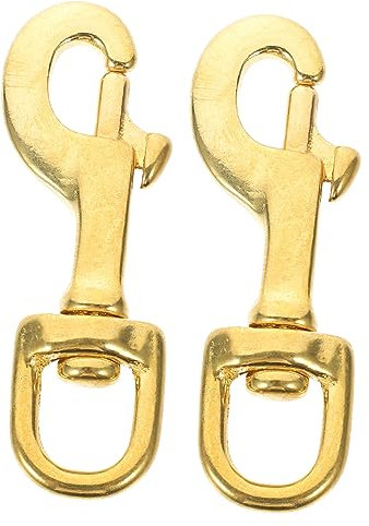 ADOCARN 2stücke Drehbarer Schnapphaken Aus Messing Robuste Clips Für Schlüsselhalter Taschen Und -projekte Einfach Zu Bedienen Und Flexibel Der Anwendung