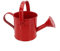 YUANGANG Regadera de metal con boquilla fácil de verter para plantas de interior y exterior, aspersor de jardín, maceta de flores (rojo)