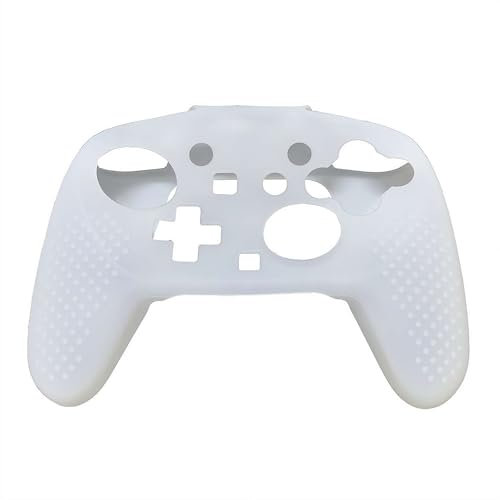 Funda protectora transparente para controlador Switch 2 Pro, funda protectora transparente de cristal duro para Switch 2 Pro, protector de gamepad antideslizante, para accesorios Switch2 Pro (blanco)