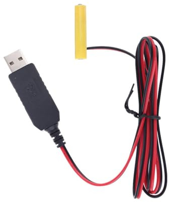 Xuancai USB-Stromwandler, AAA-Batterie-Eliminatoren, ersetzt 1 x 1,5 V Batterien für Fernbedienung, LED-Licht, elektronisches Spielzeug, Dummy, Akku, USB-Kabel