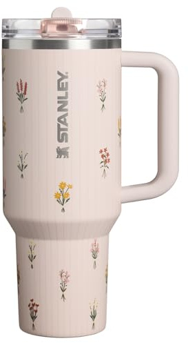STANLEY The Quencher ProTour Flip Straw Tumbler 40 oz / 1.18 L Rose Quartz Bouquets