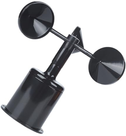 Involucro Indicatore Vento ABS Nero Leggero, Montaggio Semplice | Basso Consumo, Misurazione Accurata, per Sensore Direzione Vento, Forniture per Esterni, Uso Tecnico