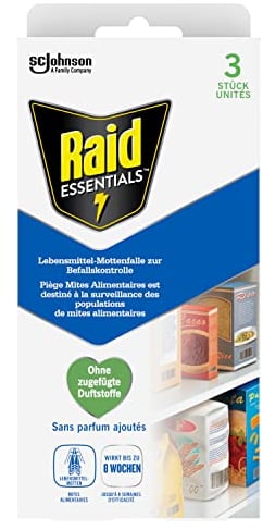 Raid (Paral) Lebensmittel-Mottenfalle, zur Bekämpfung von Motten in der Küche, 3 Stück