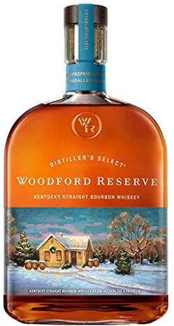 Woodford Reserve Edición Festiva de Whiskey Bourbon Kentucky Straight - Botella de 1 Litro