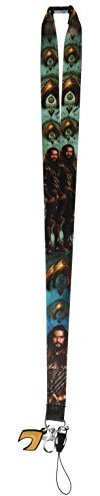 DC Aquaman Lanyard with Logo Charm Novelty Accessory