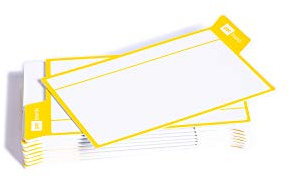 PATboard Scrum Board und Kanban Tafel - 16 Task Cards - Haftnotizen mit nanocups® für Glas - Gelb