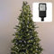 Hellum LED Christbaumbeleuchtung mit Ring, LED Weihnachtsbaumbeleuchtung Außen,Tauperlen Lichterkette Außen Weihnachten, 12 Stränge als 1,1x2m Lichtvorhang oder 2m Weihnachtsbaumdeko verwendbar 577815